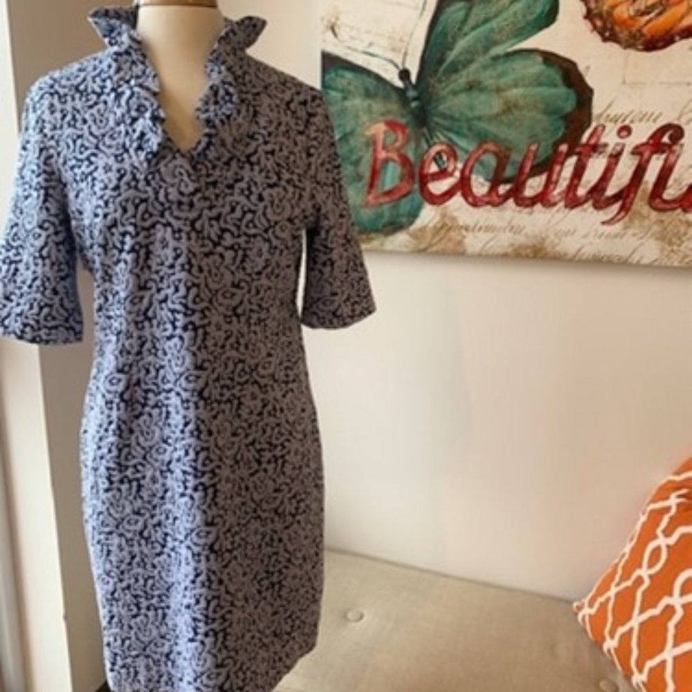 Tyler Boe Ruffle Neck Dress